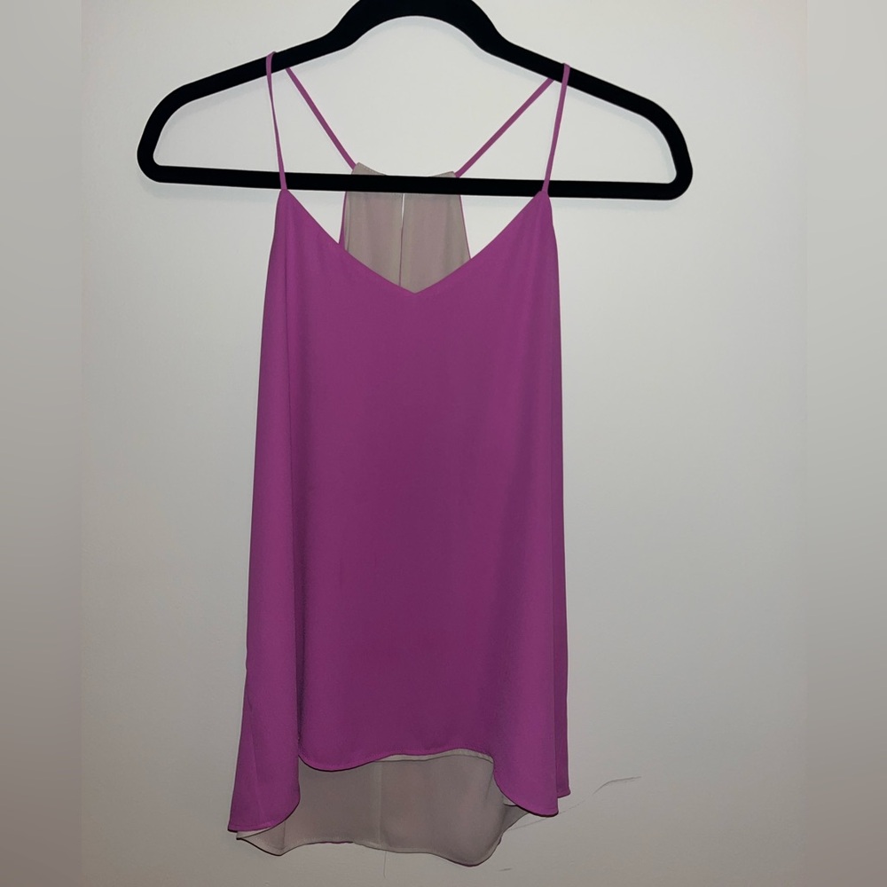 Express Pink and Cream Tank Top